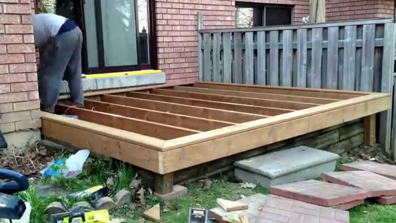 10 10 Diy Deck Build Timelapse Of My Son And I Building A Deck with proportions 1280 X 720