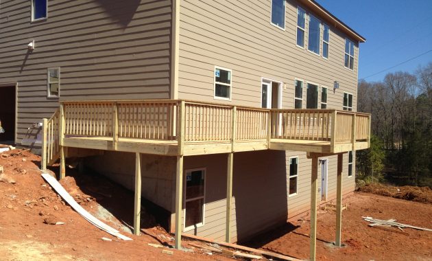 1012 Wood Deck With Handrail The Carolina Carpenter within size 3264 X 2448