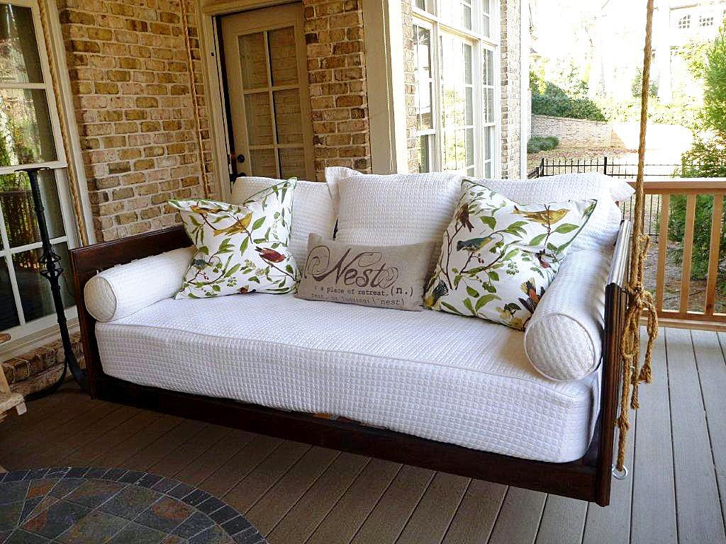 19 Marvelous Porch Swing Designs For Spring Enjoyment Hanging with proportions 1024 X 768