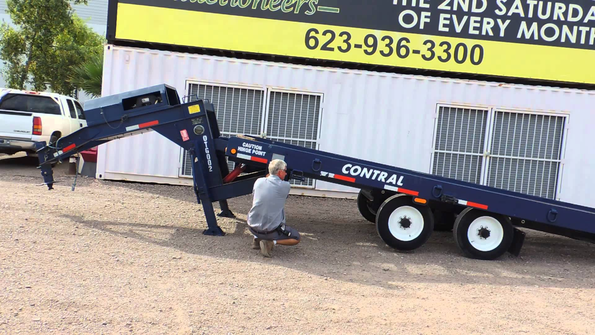 2012 Lucon 10t322cdu6 26 Gooseneck Hydraulic Tilt Trailer At Public with regard to size 1920 X 1080