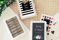 25 Personalized Playing Card Sets Wedding Playing Cards Deck Of intended for size 1000 X 1000