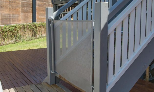 33 In H Outdoor Retractable Gate Extra Wide Gray 2741 The Home pertaining to size 1000 X 1000