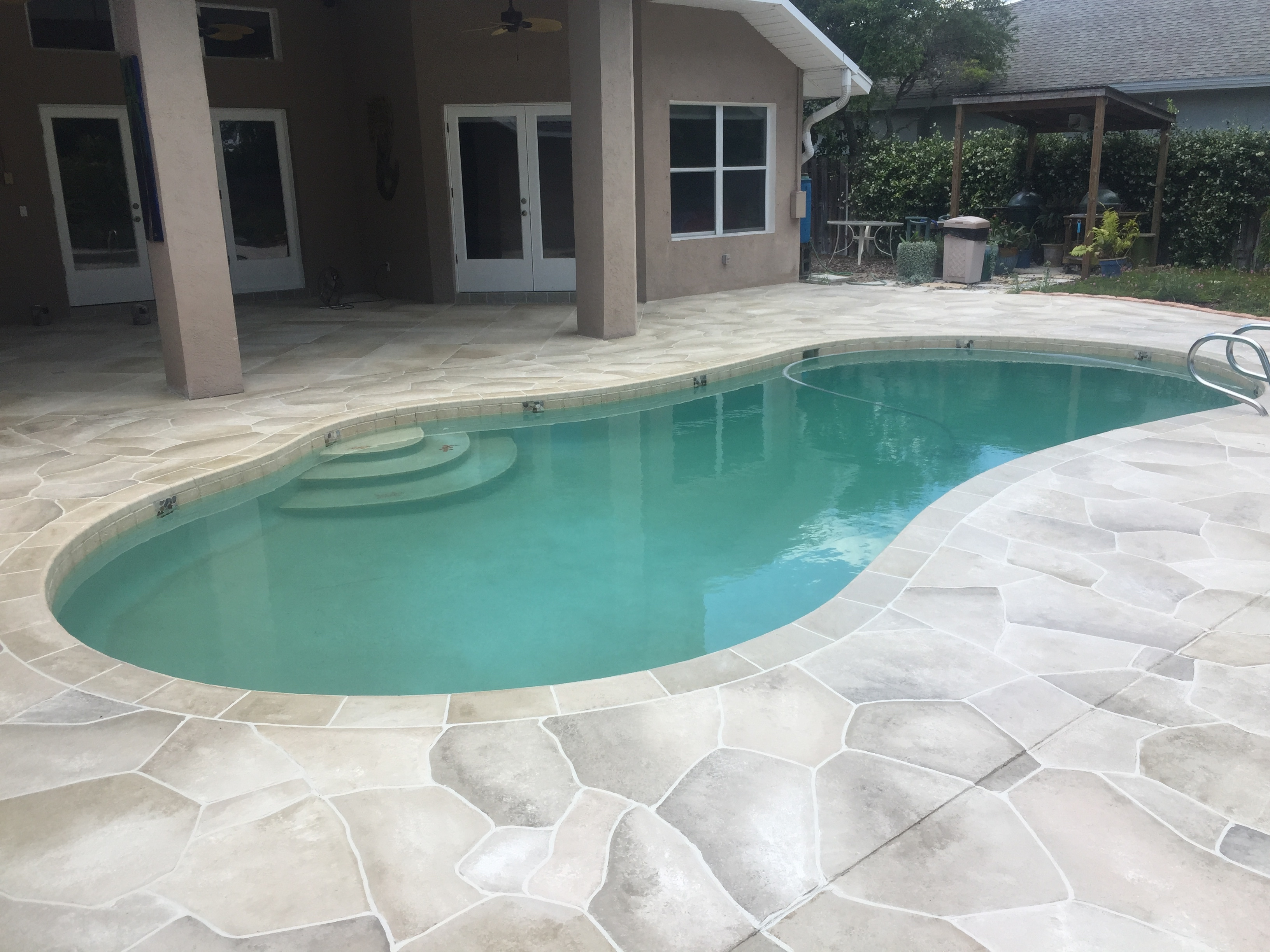 36 Travertine Pool Tile Travertine Coping And Tile With Pebble Tec pertaining to size 3264 X 2448