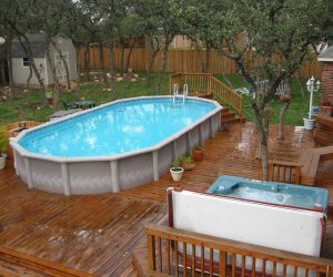 Above Ground Pool Deck Ideas Collection Also Outstanding Swimming inside size 1600 X 1333