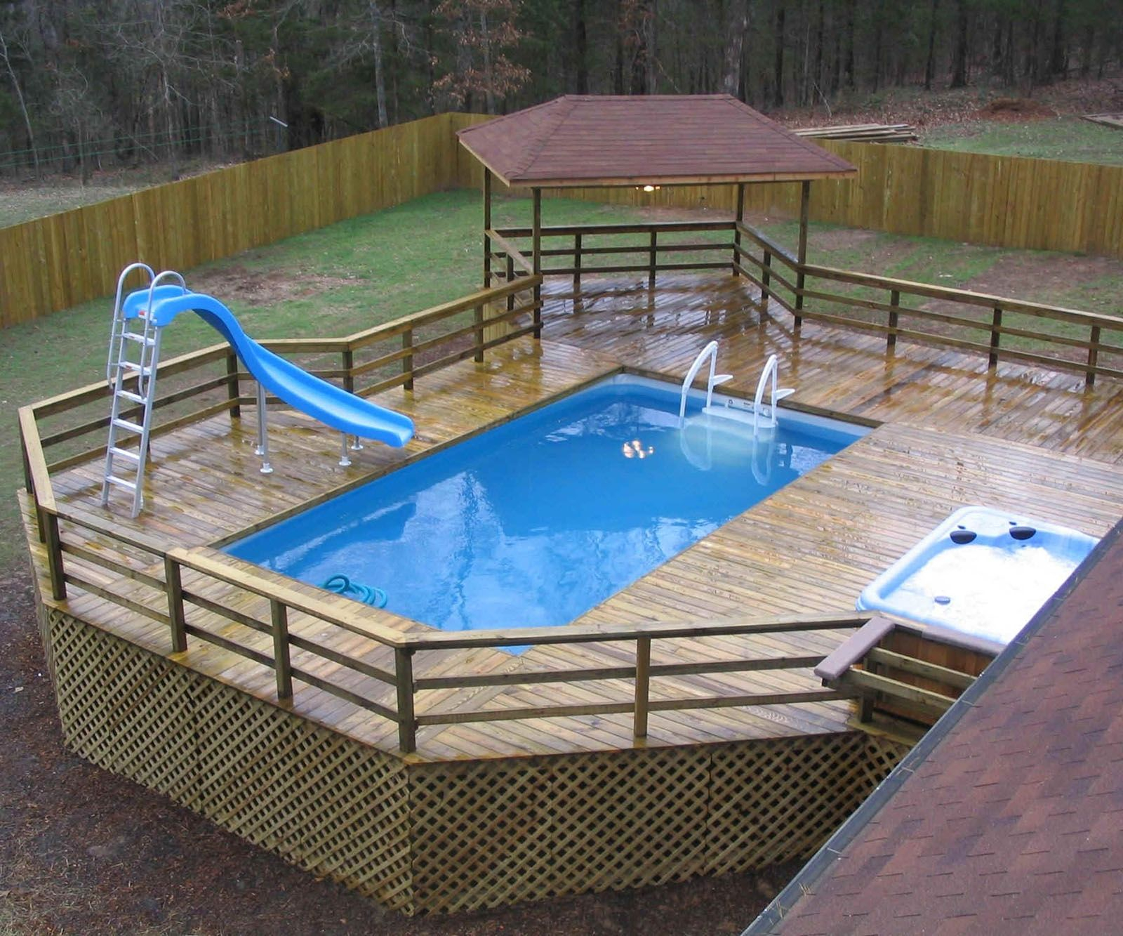 Above Ground Pools With Deck Included Httpgrgdavenport with regard to sizing 1600 X 1333