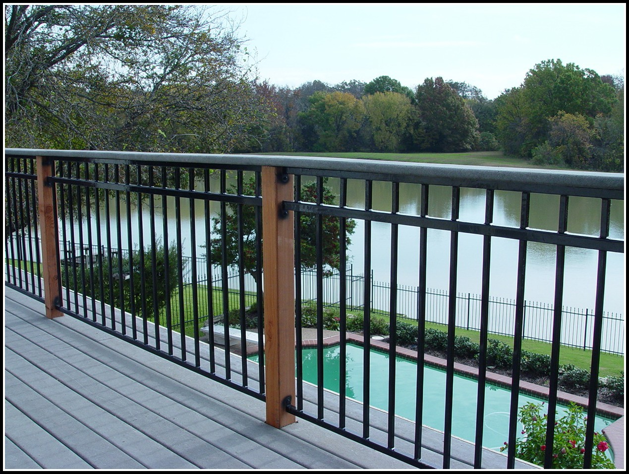 Aluminum Deck Railings Home Hardware Decks Home Decorating Ideas pertaining to dimensions 1269 X 957