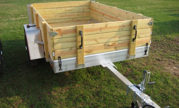 Aluminum Utility Trailer Ut Series Wood Floor W Wood Sides intended for size 3072 X 2304