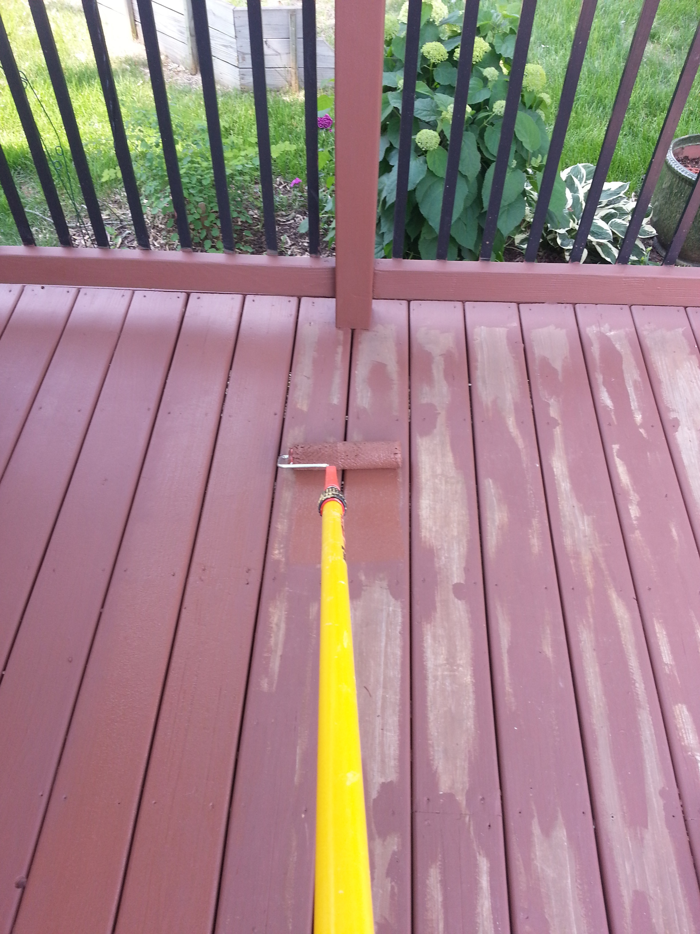 Applying Behr Deck Over To A Wood Deck Small Change In My Deck in sizing 2448 X 3264