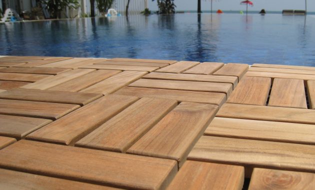 Baredecor Ez Floor 12 X 12 Teak Wood Snap In Deck Edge Trim In inside measurements 4071 X 4071