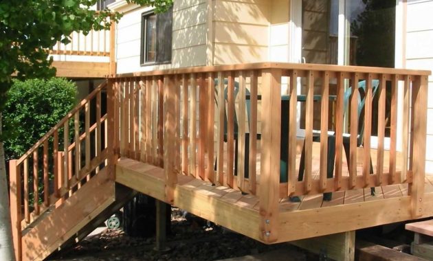 Beautiful Pool Deck Rail Ideas Including Wood Railing Design throughout dimensions 1256 X 834