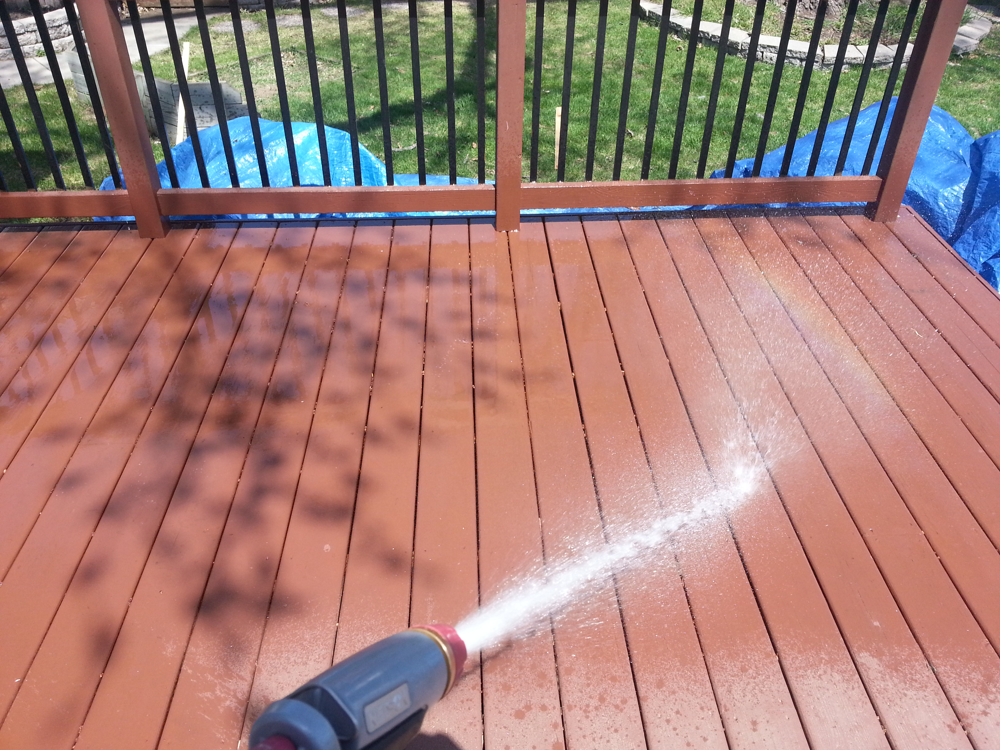 Behr Deckover Or Rustoleum Restore Small Change In My Deck regarding sizing 3264 X 2448