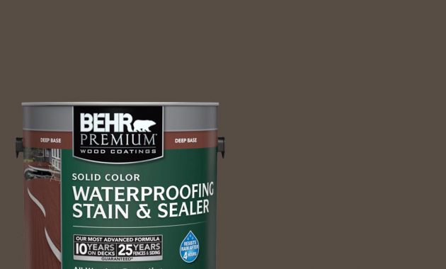 Behr Premium 1 Gal Sc 103 Coffee Solid Color Waterproofing in dimensions 1000 X 1000