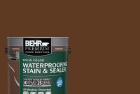 Behr Premium 1 Gal Sc 129 Chocolate Solid Color Waterproofing with regard to measurements 1000 X 1000