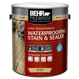 Behr Premium 1 Gal Semi Transparent Waterproofing Exterior Wood in sizing 1000 X 1000