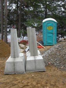 Best Foundation For A Deck Is A Set Of Precast Concrete Piers throughout proportions 1350 X 1800