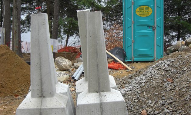 Best Foundation For A Deck Is A Set Of Precast Concrete Piers throughout proportions 1350 X 1800