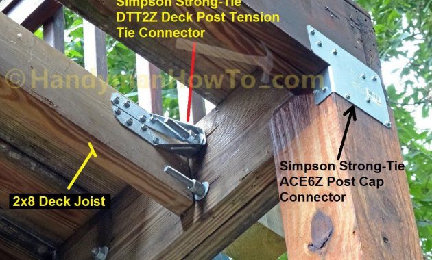 Build Deck Rail Simpson Strong Tie Dtt2z Deck Post Connector 12 with regard to measurements 1218 X 1047