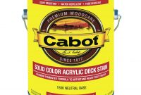 Cabot Solid Color Acrylic Deck Stain Neutral Base Tintable 1 Gal01 with measurements 1305 X 1305