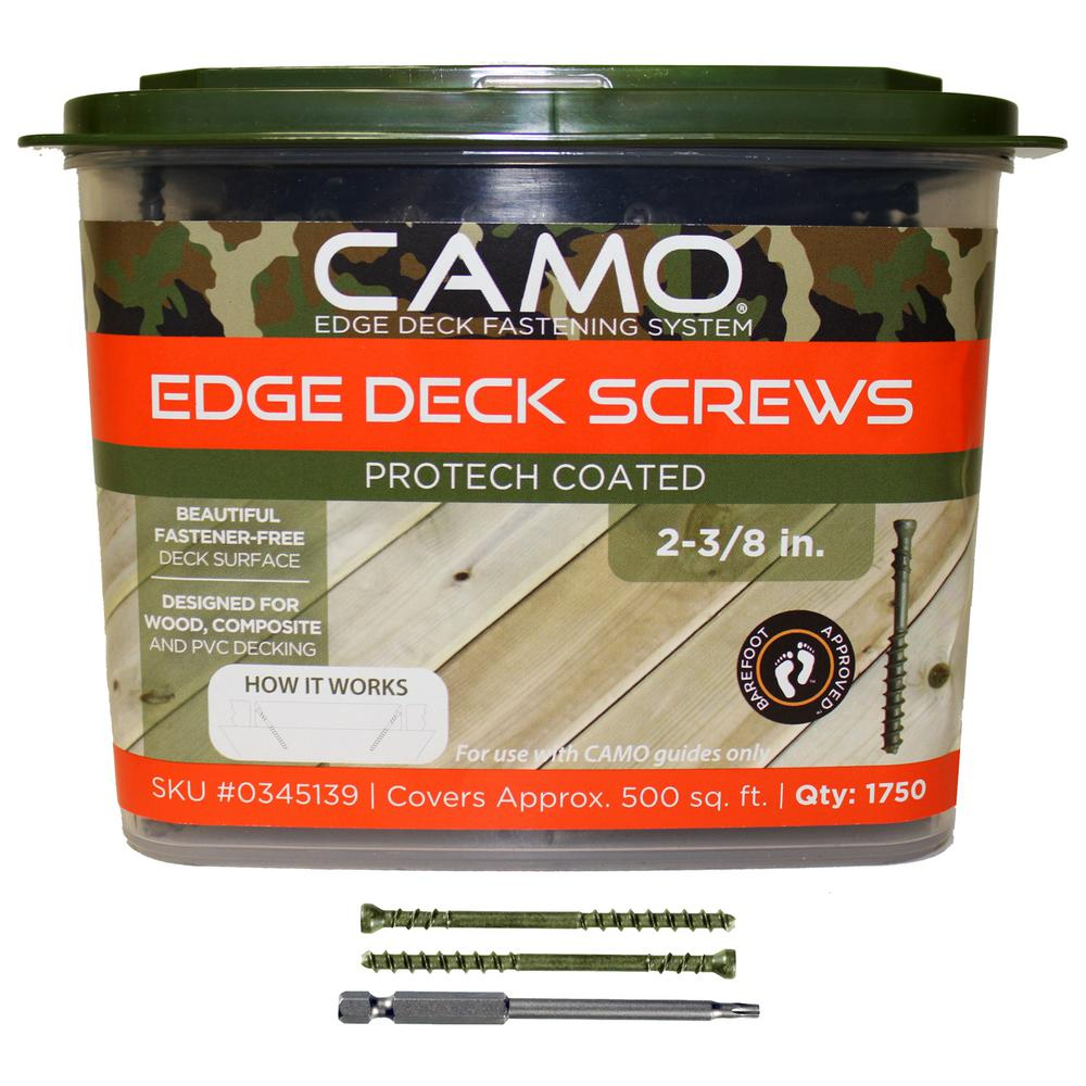 Camo 2 38 In Protech Coated Trimhead Deck Screw 1750 Count pertaining to dimensions 1000 X 1000