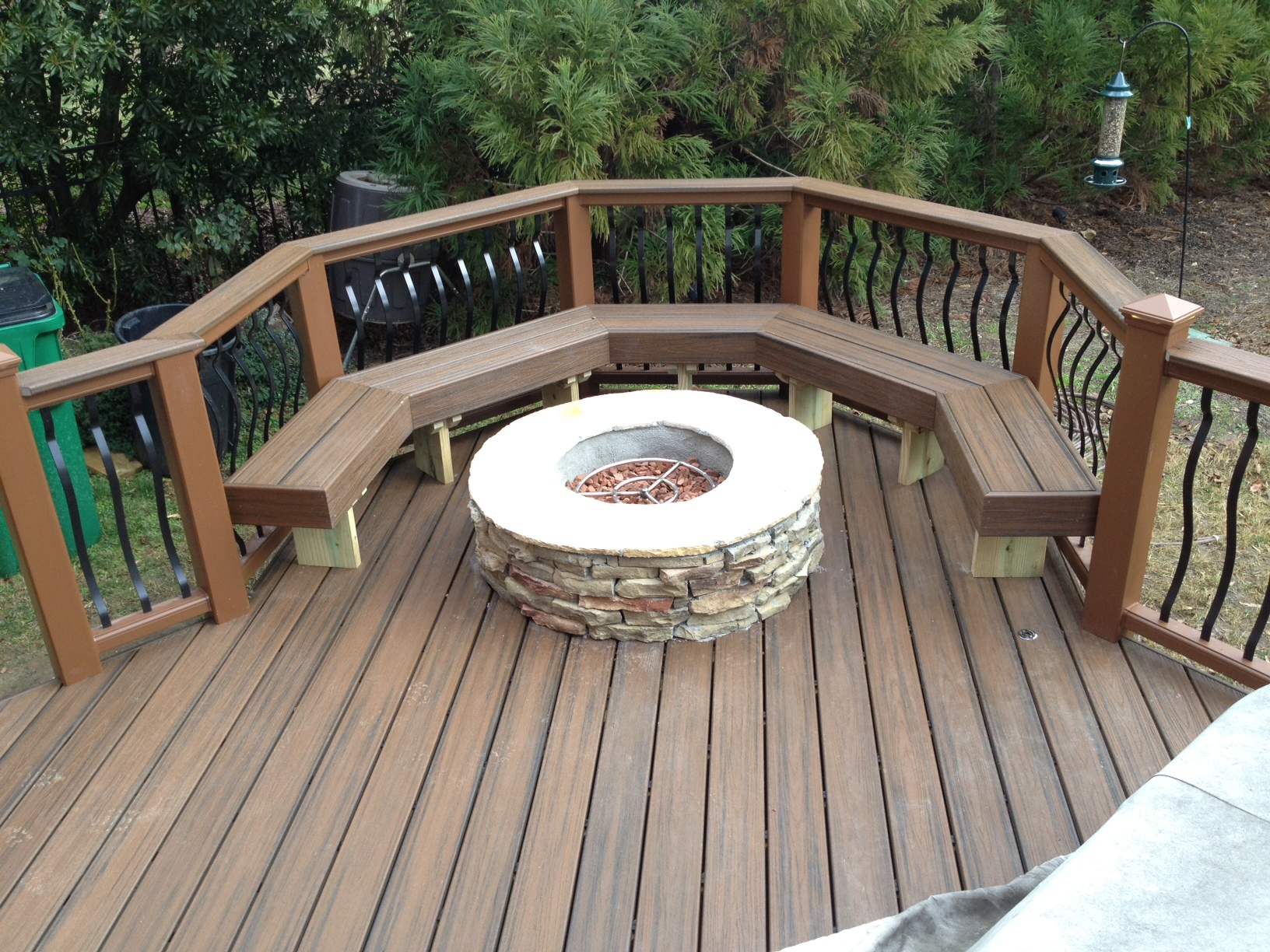 Can You Place A Fire Pit On A Deck Archadeck Of Charlotte intended for proportions 1632 X 1224