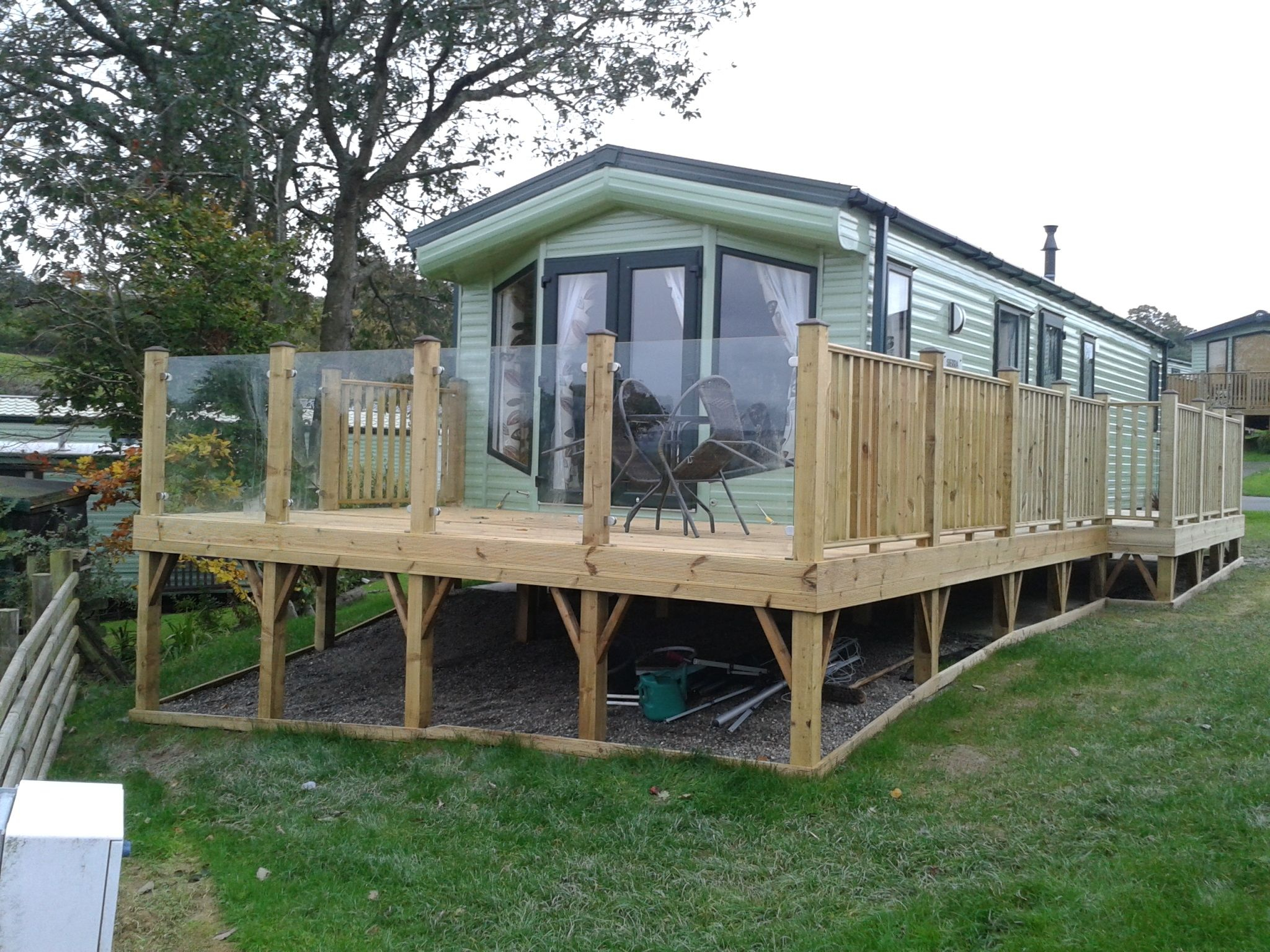 Caravan Park Glass Panels For Decking Balustrades And Patios throughout measurements 2048 X 1536