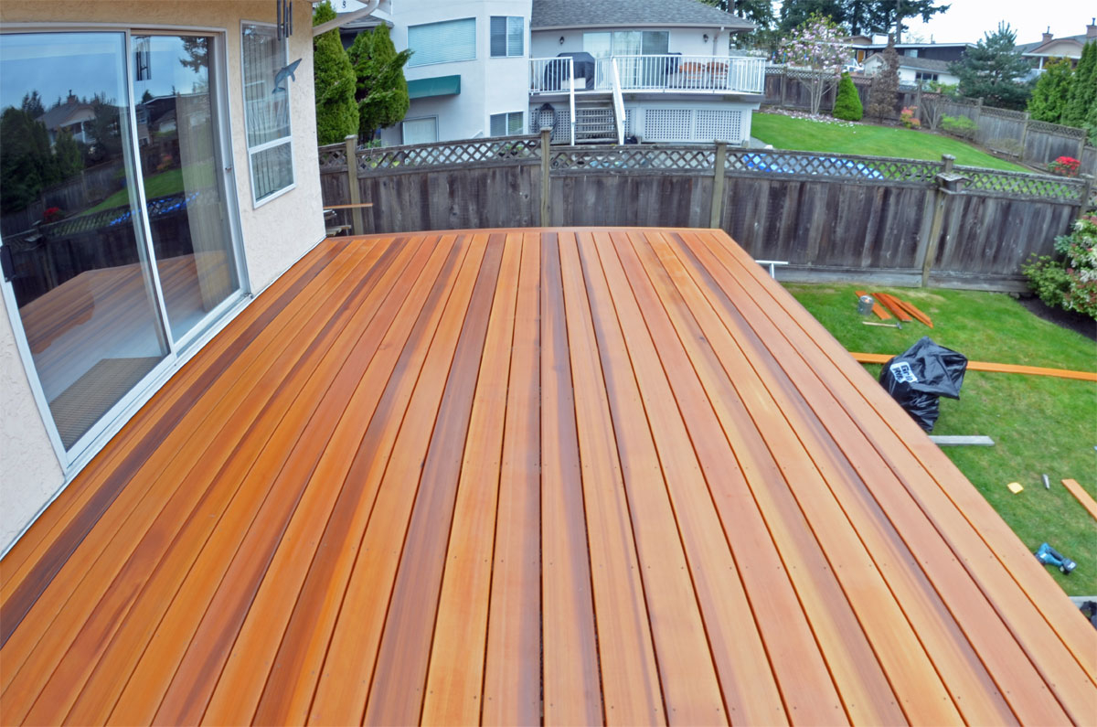 Cedar Decking Wood Decks Coquitlam for size 1200 X 795