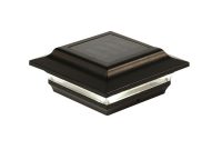 Classy Caps Outdoor 4x4 Vinyl Black Aluminum Imperial Solar Post Cap pertaining to proportions 1000 X 1000