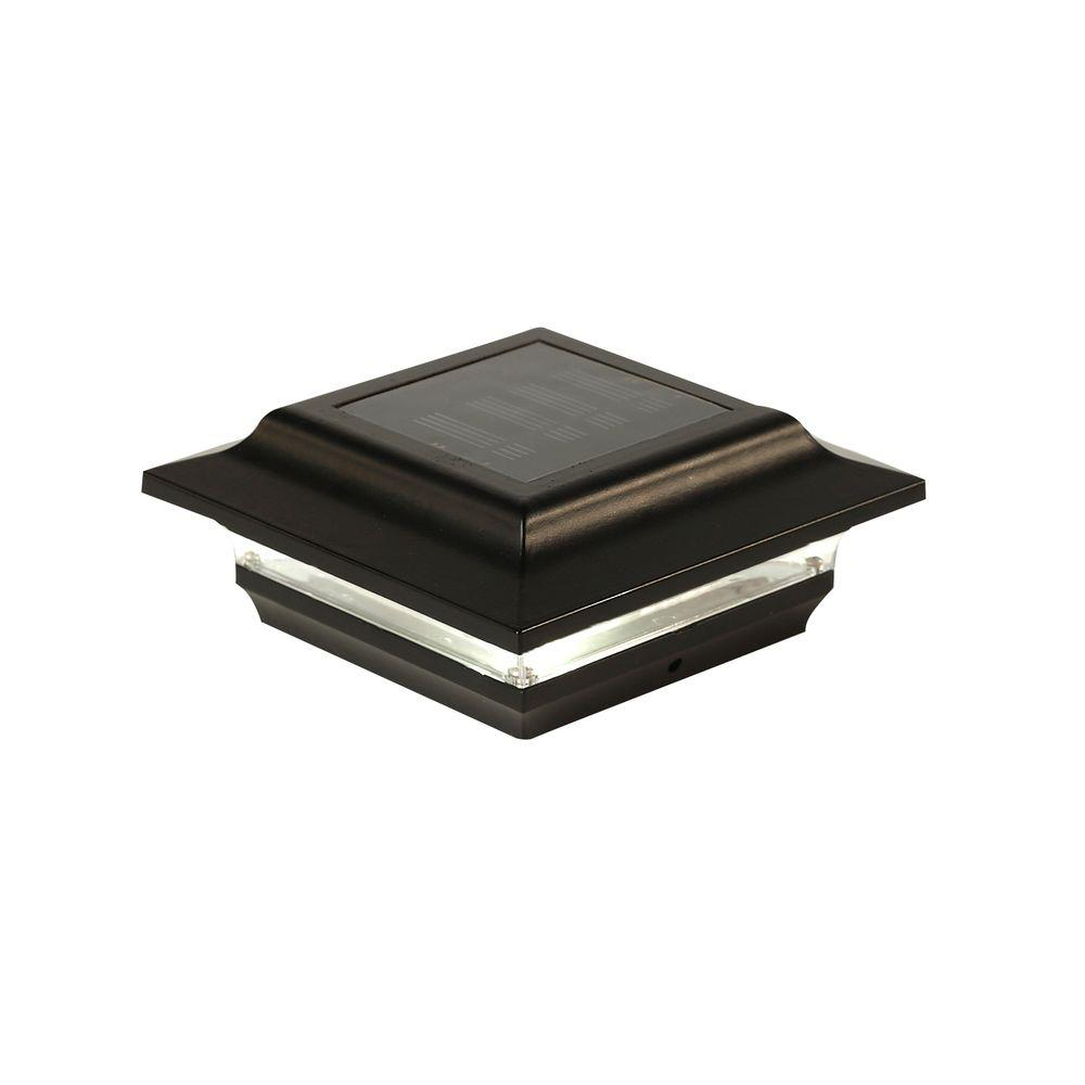 Classy Caps Outdoor 4x4 Vinyl Black Aluminum Imperial Solar Post Cap pertaining to proportions 1000 X 1000