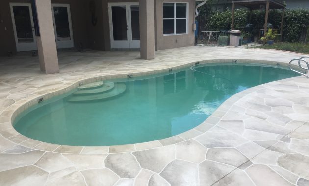 Concrete Designs Florida Flagstone And Travertine Tile Pool Deck in measurements 3264 X 2448