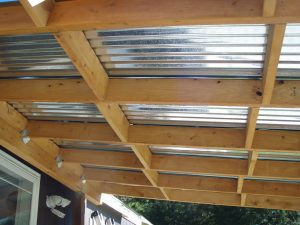 Corrugated Metal Roofing Under Deck in sizing 3072 X 2304