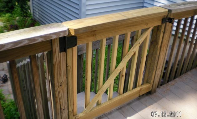 Deck Gates For Dogs Stairs Into Side Yard For Dogs Concrete Pad At with regard to dimensions 1066 X 800