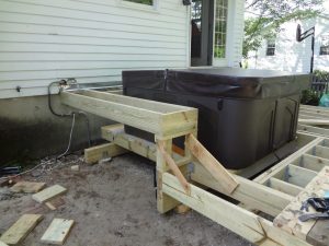 Deck Hot Tub Support Backyard Design Ideas with dimensions 1024 X 768