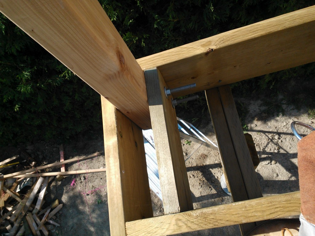 attaching deck rails