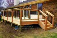 Deck Resurface With Cedar And Cedar Post Rail With Round Metal within proportions 5312 X 2988