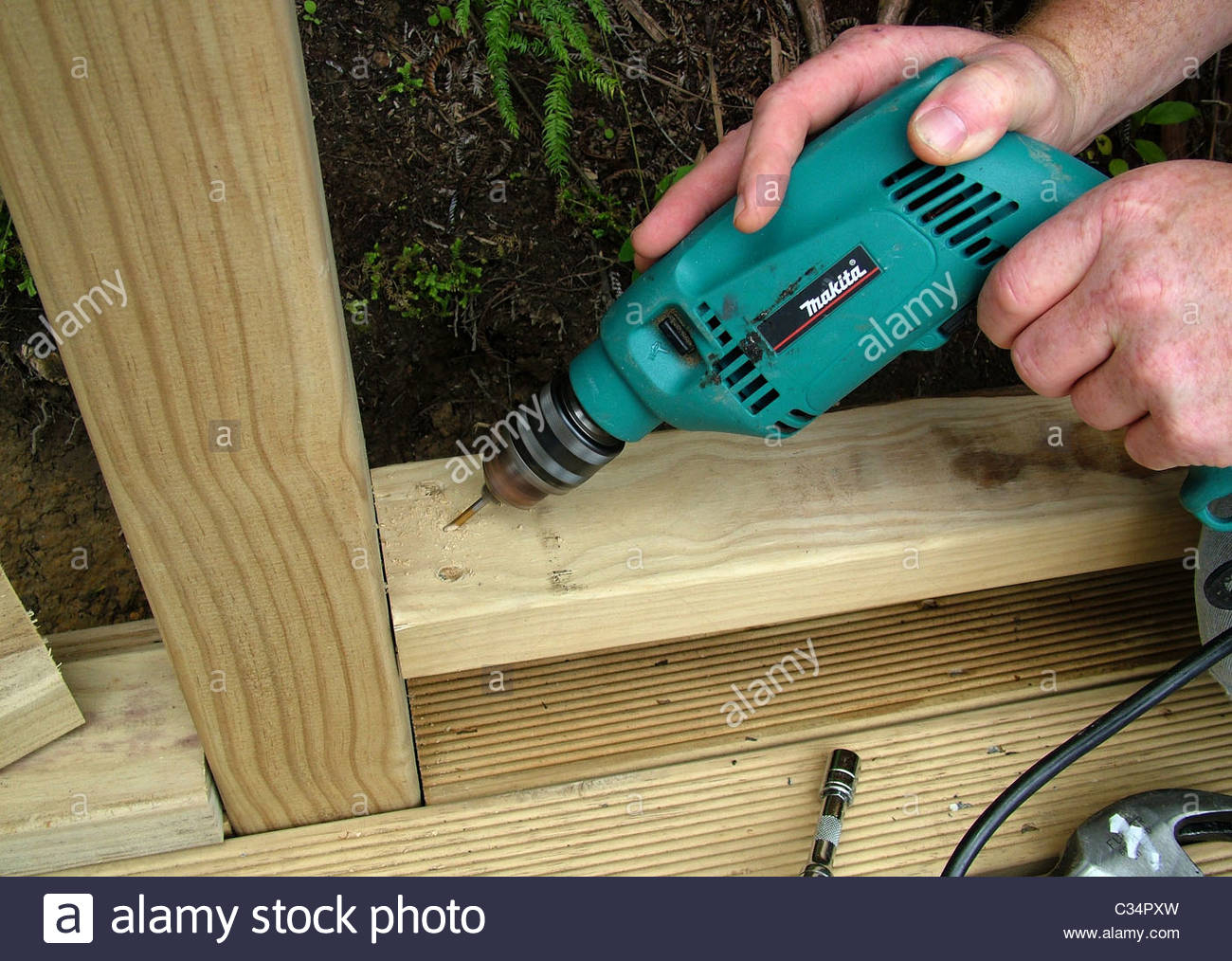Decking Screws Stock Photos Decking Screws Stock Images Alamy intended for measurements 1300 X 1014