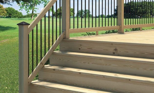 Deckorail 6 Ft Pressure Treated Aluminum Solid Lightning Rail Deck with size 1000 X 1000