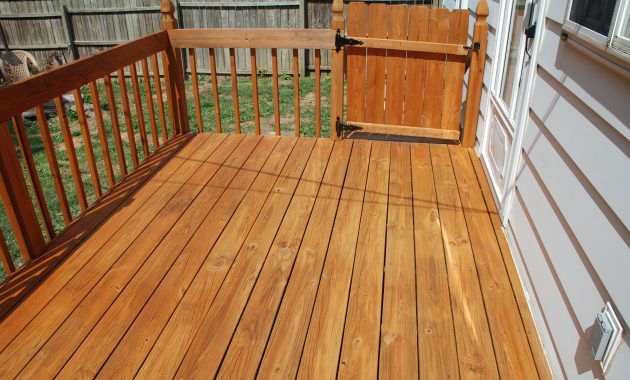 Defy Extreme Wood Stain In Cedartone On A Pressure Treated Deck with regard to sizing 3872 X 2592