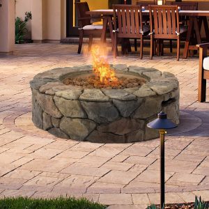 Destiny Propane Fire Pit On Wood Deck Wooden Decks Ideas within dimensions 1500 X 1500