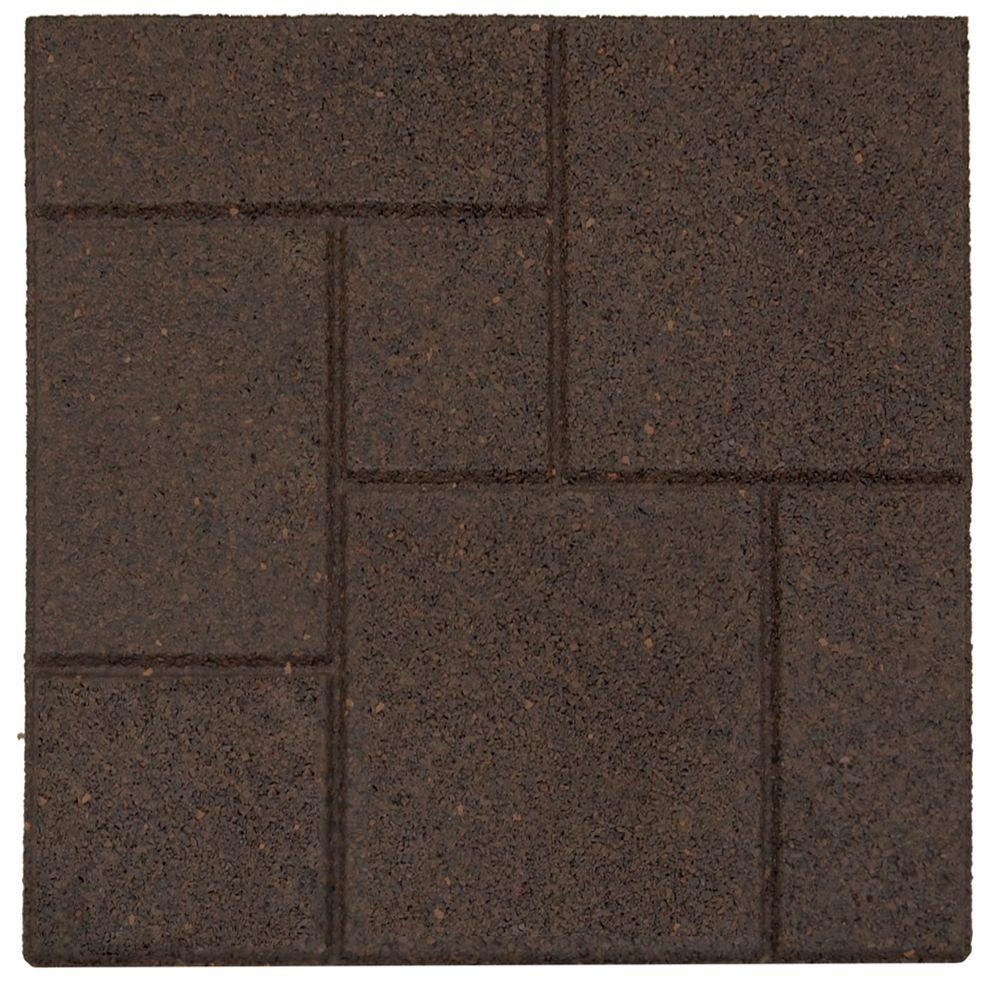 Envirotile Cobblestone Earth 18 In X 18 In Rubber Paver Mt5000637 within sizing 1000 X 1000