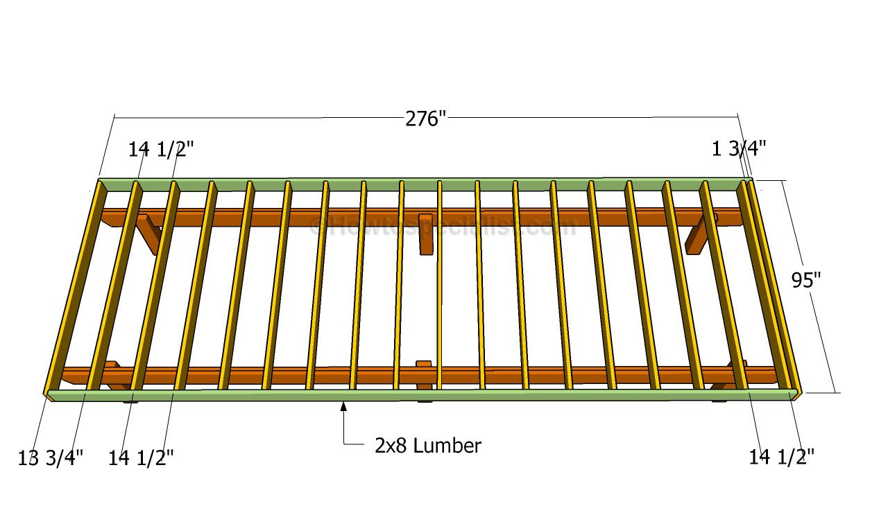 Free Standing Deck Framing Diagram