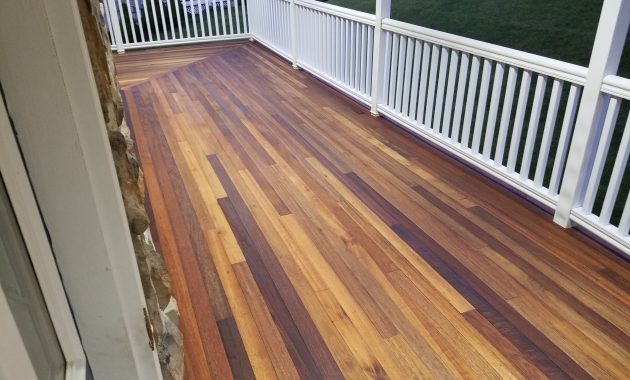 Finished Mahogany Porch With Penofin For Hardwood Deck Stain pertaining to proportions 4032 X 3024