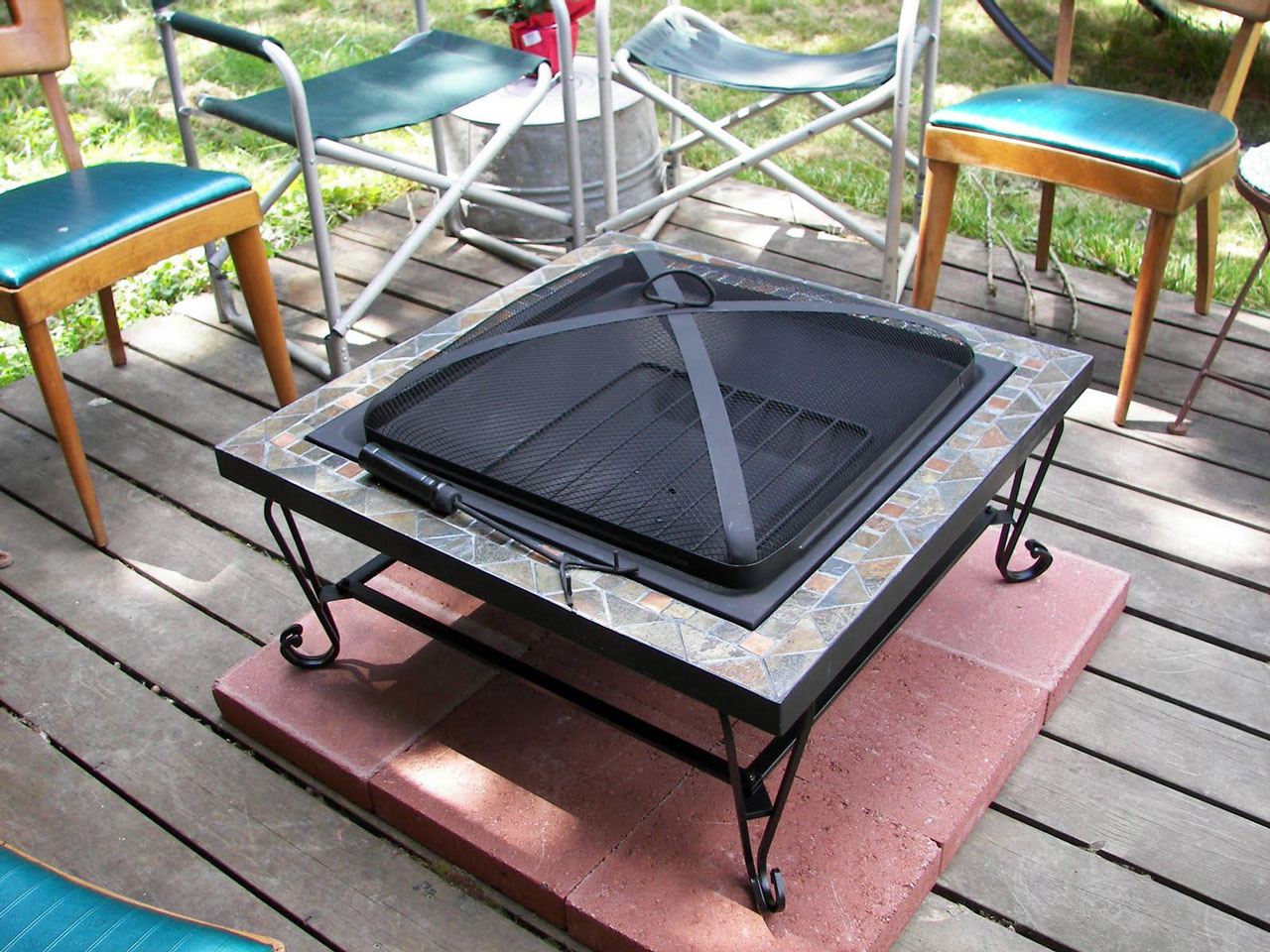 Fire Pit Mat For Deck / Deck Protect Fire Pit Pad | Fire pit deck