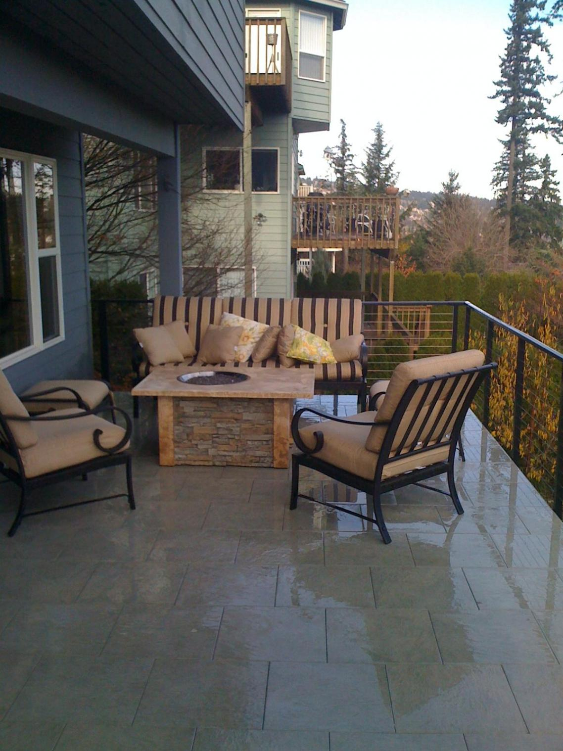 Firepit Or Chiminea On Elevated Deck Methods Decks Fencing within measurements 1138 X 1518