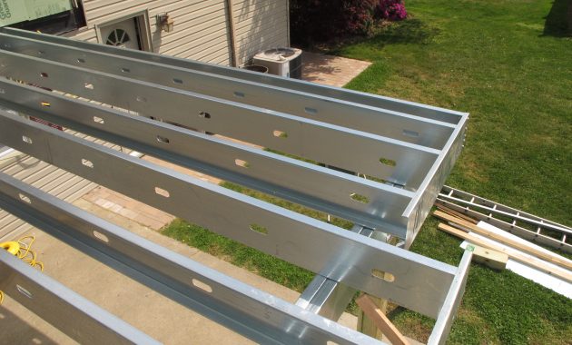 Goode Wood Deck Framing Hello Steel Deck Framing Deckadvisor intended for size 3648 X 2736