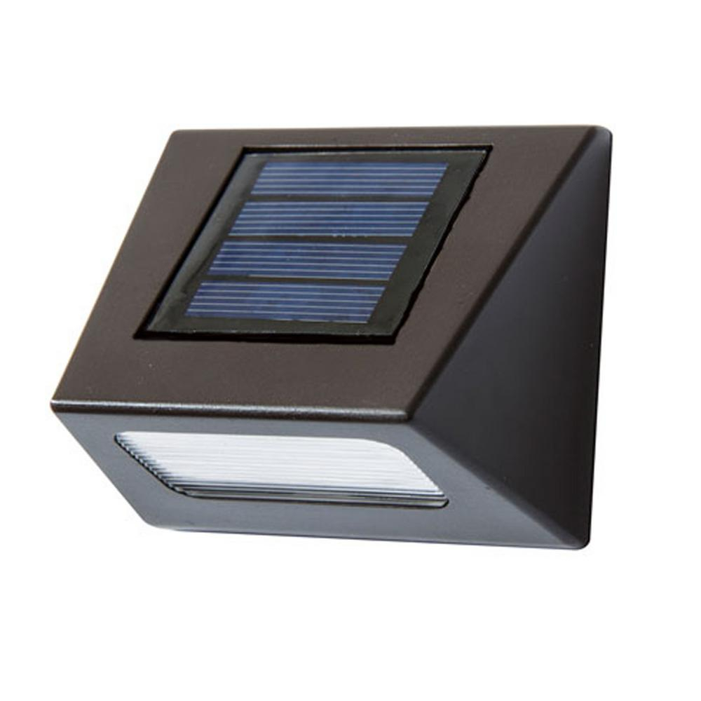 Hampton Bay Solar Bronze Integrated Led Downcast Deck Light 4 Pack within proportions 1000 X 1000