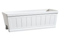 Hanover 27 In White Resin Beadboard Deck Rail Planter Hd1116 089 with regard to size 1000 X 1000