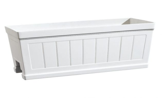 Hanover 27 In White Resin Beadboard Deck Rail Planter Hd1116 089 with regard to size 1000 X 1000