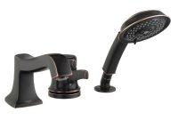 Hansgrohe Metris C 1 Handle Deck Mount Roman Tub Faucet With Hand in measurements 1000 X 1000