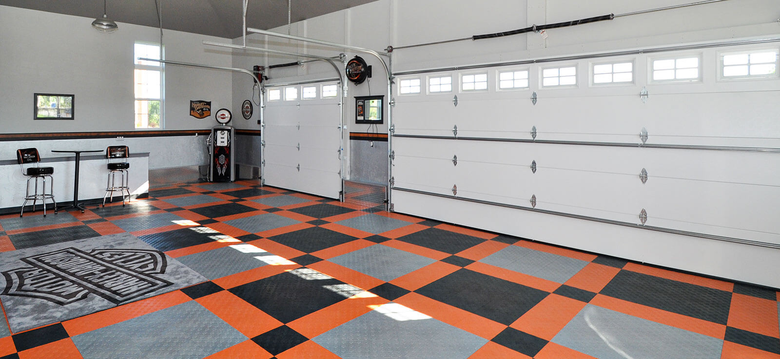 Harley Davidson Garage Flooring intended for dimensions 1600 X 737