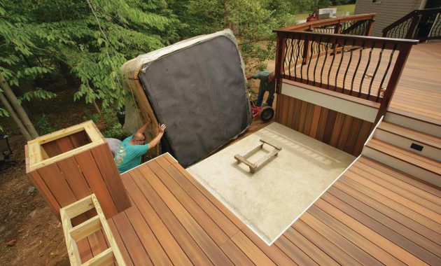 Home Design Deck Hot Tub Support Backyard Design Ideas Outdoor for measurements 1899 X 1266